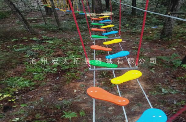叢林梅花橋-叢林拓展設備-叢林探險器械