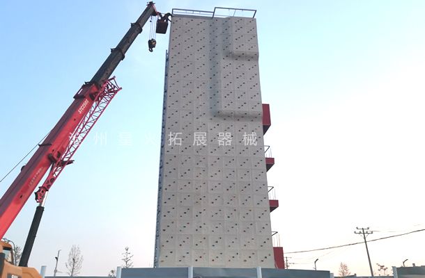 河北省保定市安新縣啟動(dòng)區(qū)消防五站消防攀巖墻建設(shè)完成